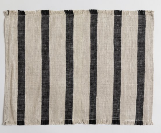 Individuales set x 6 Black 30 x 45