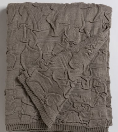 Manta Relief Knit Olive 1,40 x 1,78 cm